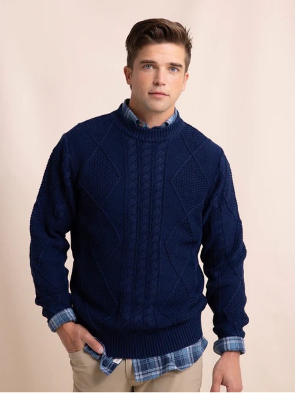 Southern Tide Men's Indigo Crewneck Sweater